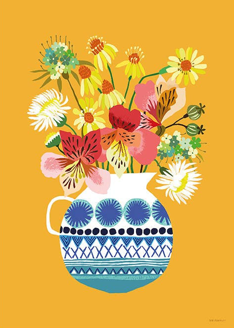 Festival Flowers Art Print - A3