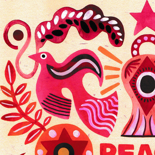 Peace, Love, Warmth, and Joy - A4 Print