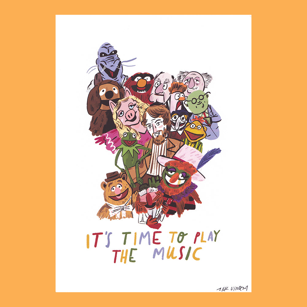 It’s time to start the music A4 print 