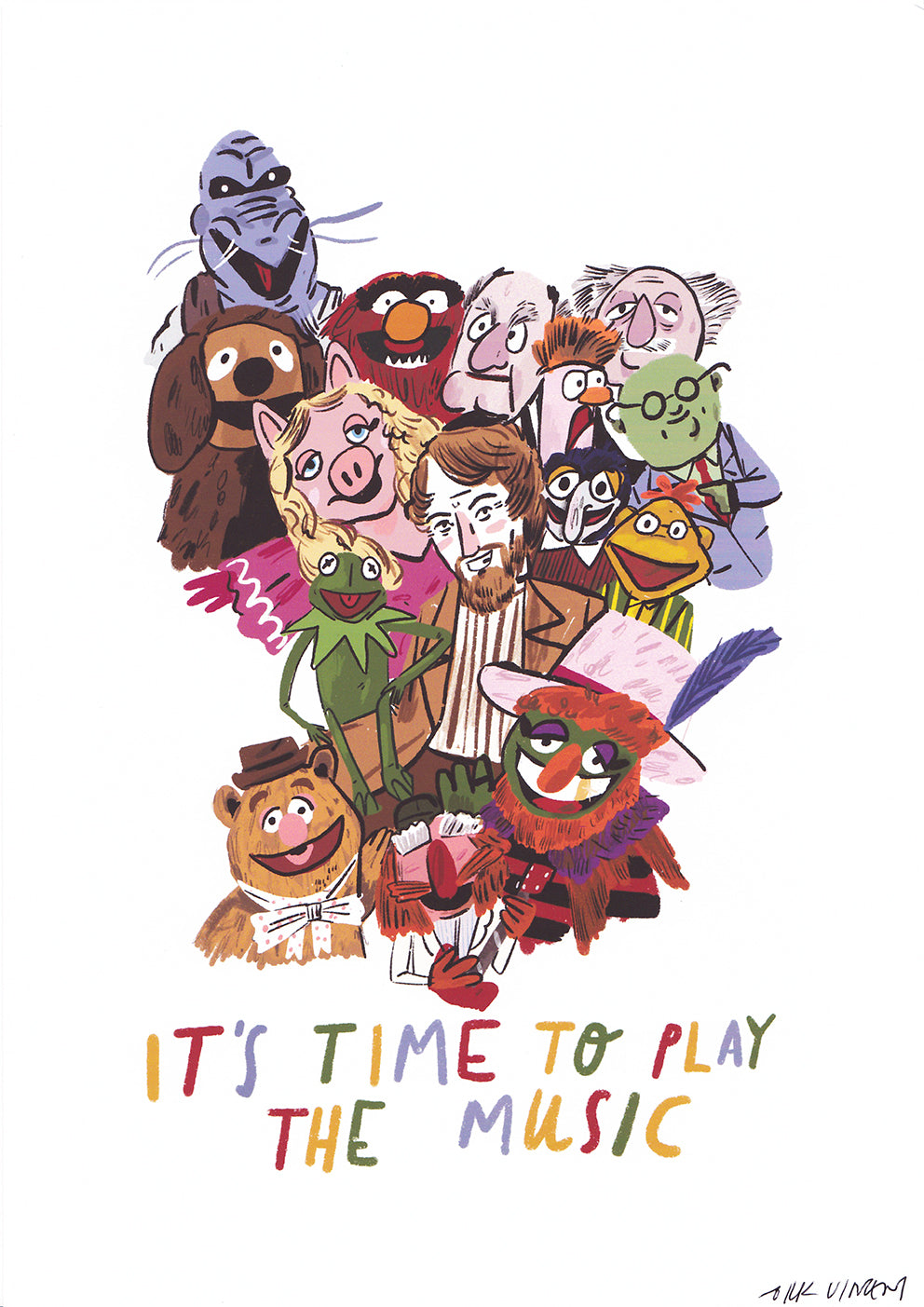 It’s time to start the music A4 print 