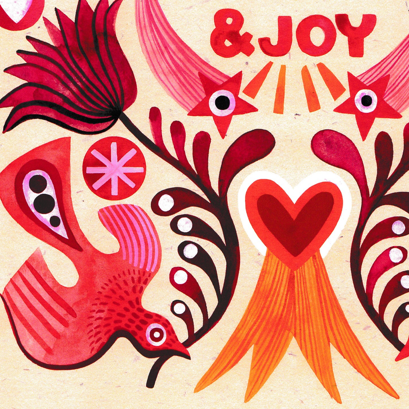 Peace, Love, Warmth, and Joy - A4 Print