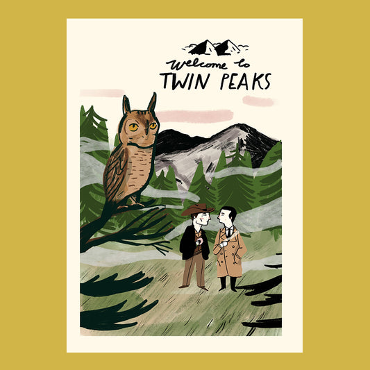 Twin Peaks A4 print 
