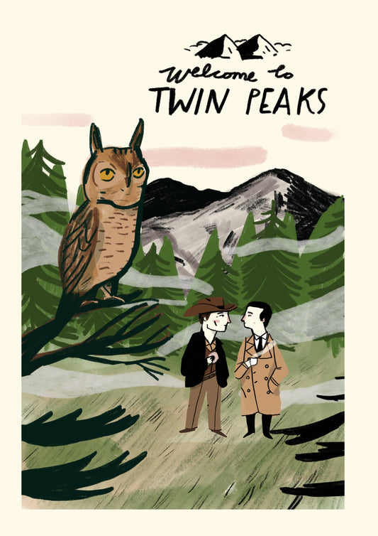 Twin Peaks A4 print 