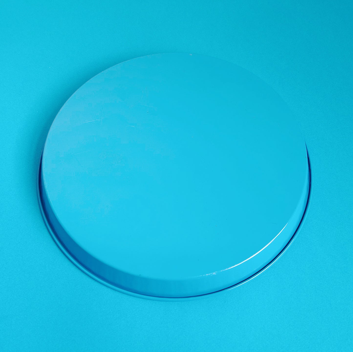 Worcester Ware 1960s blue metal tray