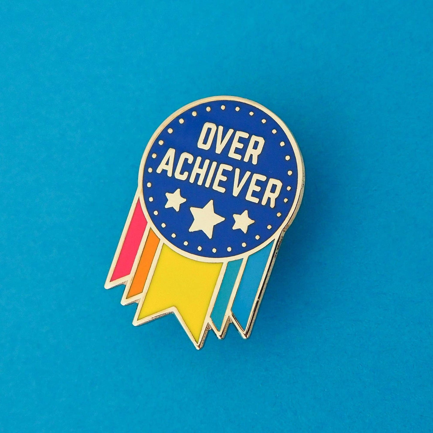Overachiever enamel pin